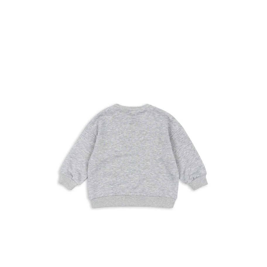 Konges Slojd Grey Melange Lou Sweatshirt - Image 3
