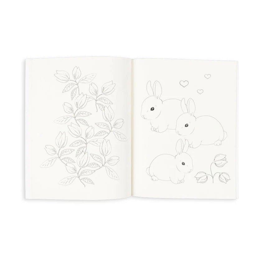 Konges Slojd Mizumi Coloring Book And Crayons - Image 2