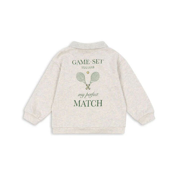 Konges Slojd Off White Melange Spotty Polo - Image 2