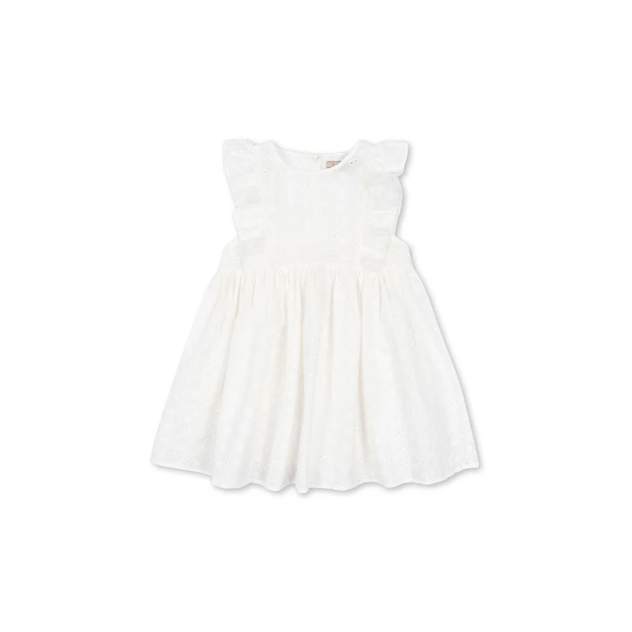 Konges Slojd Optic White Lacey Dress