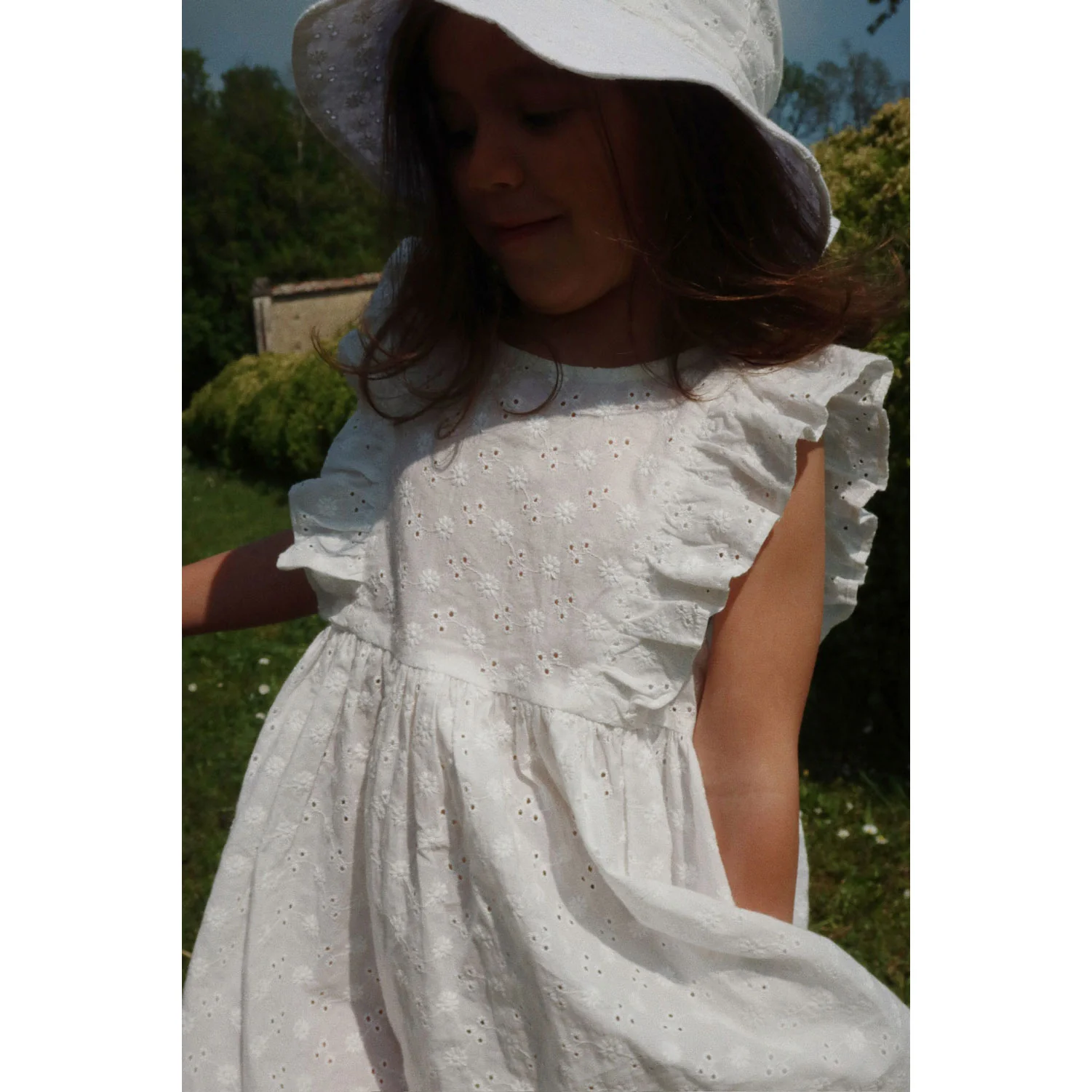 Konges Slojd Optic White Lacey Dress - Image 2