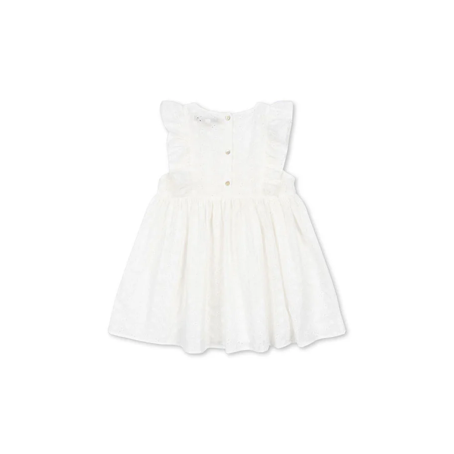 Konges Slojd Optic White Lacey Dress - Image 3