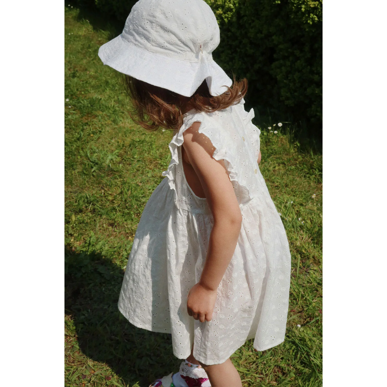 Konges Slojd Optic White Lacey Dress - Image 4