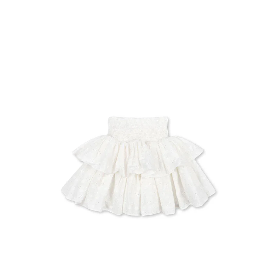 Konges Slojd Optic White Lacey Skirt