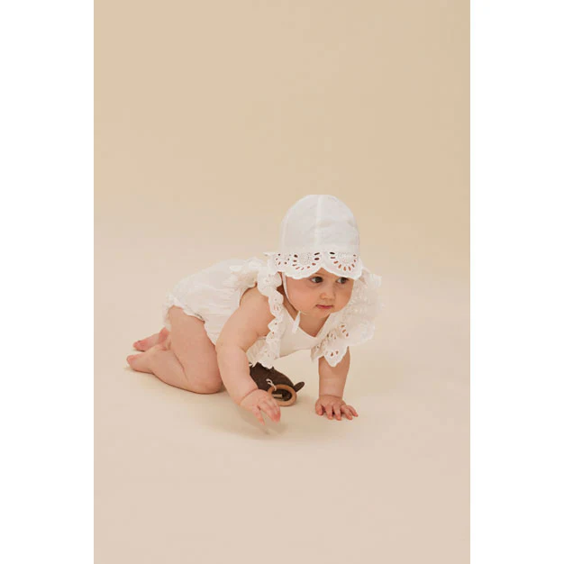 Konges Slojd Optic White Posey Romper - Image 2