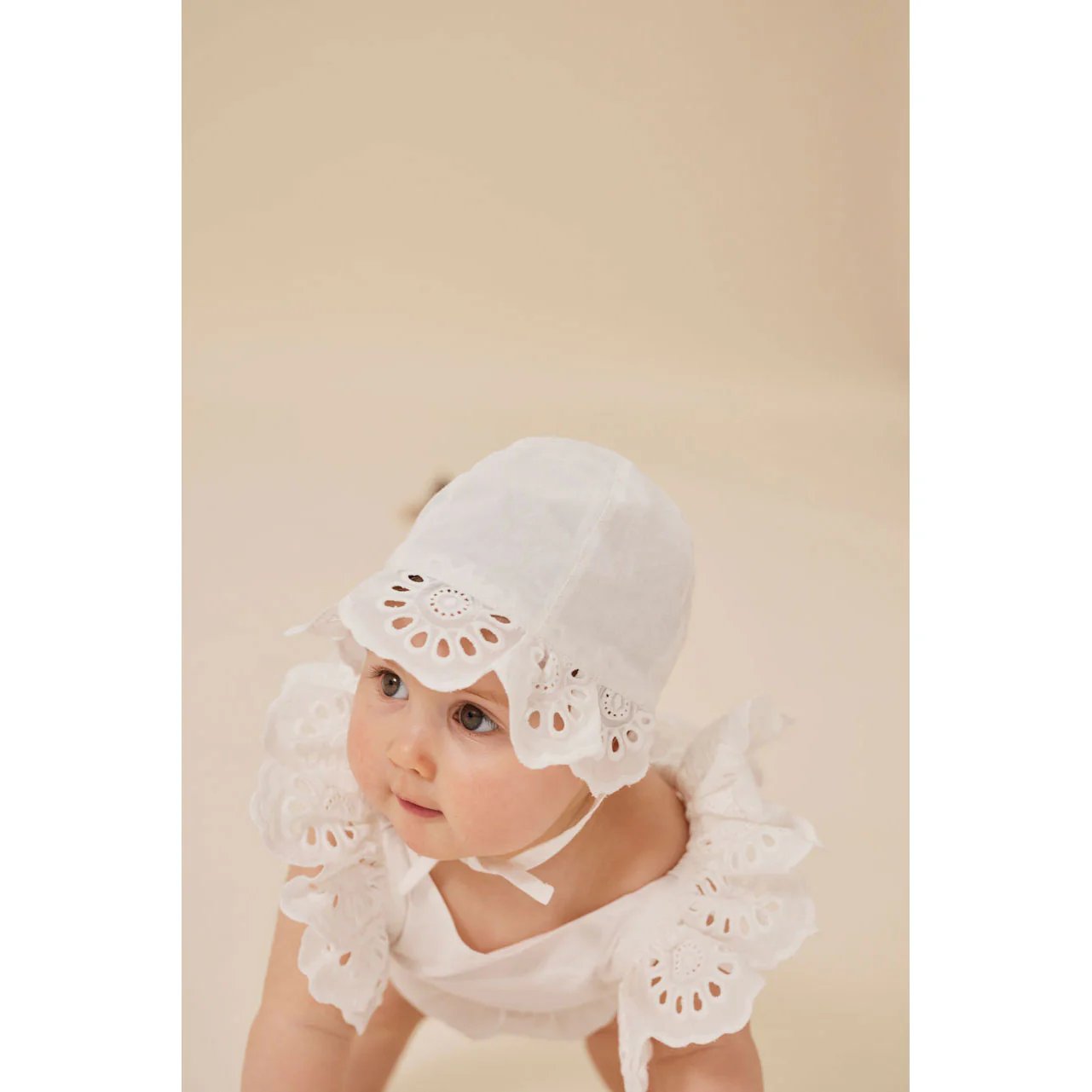 Konges Slojd Optic White Posey Romper - Image 3