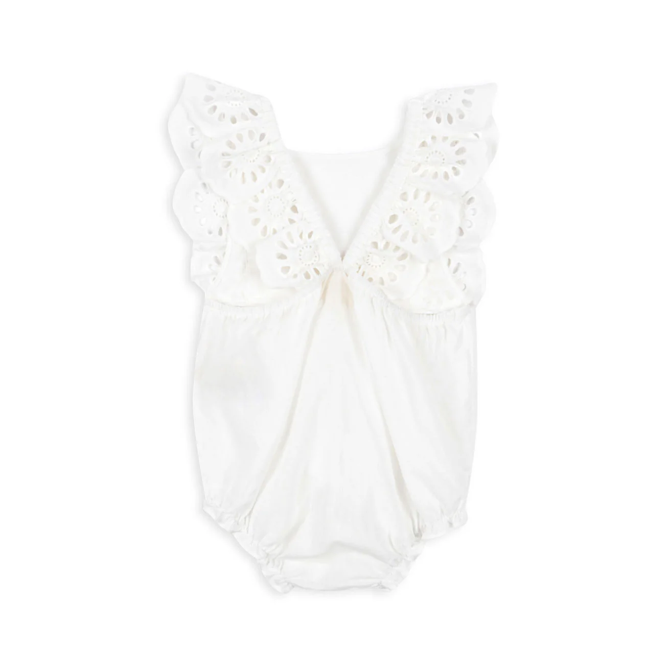 Konges Slojd Optic White Posey Romper - Image 4