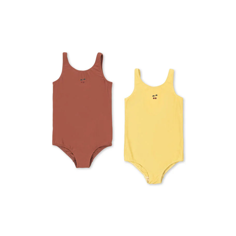 Konges Slojd Pampas/Mahogany 2-Pack Marva Swimsuit