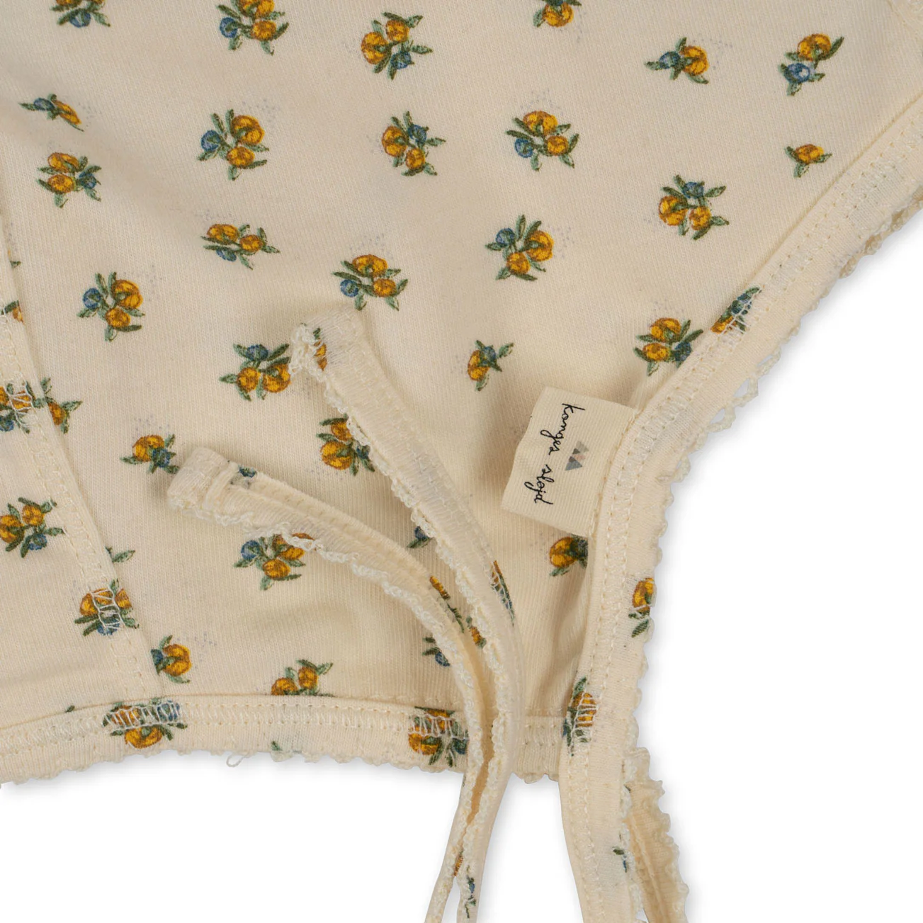 Konges Slojd Peonia Limone Basic Baby Helmet - Image 2