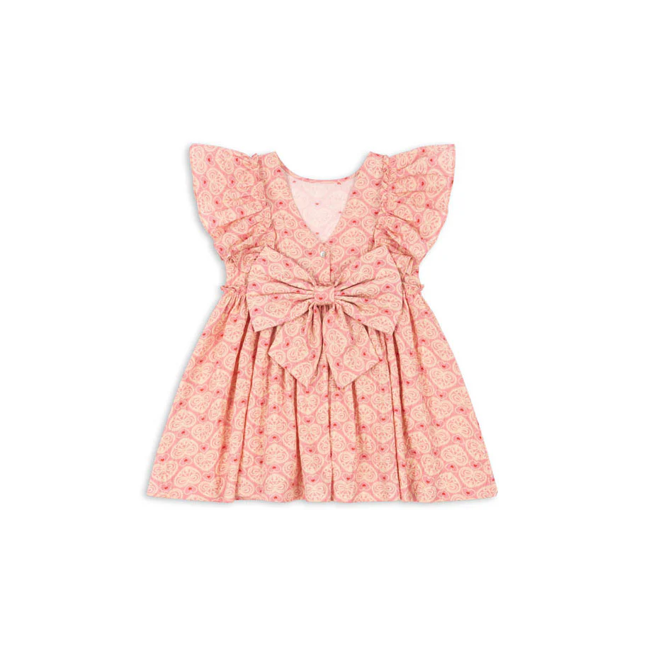 Konges Slojd Pink Ava Bow Dress - Image 2