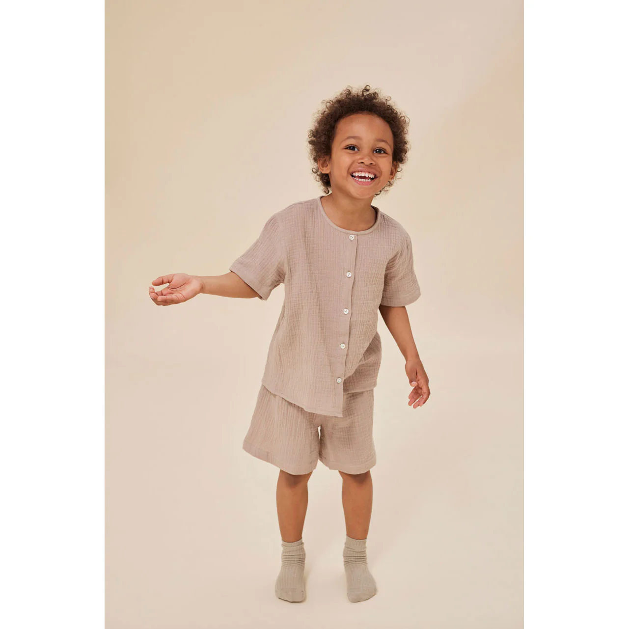 Konges Slojd Pure Cashmere Olive Shirt - Image 5