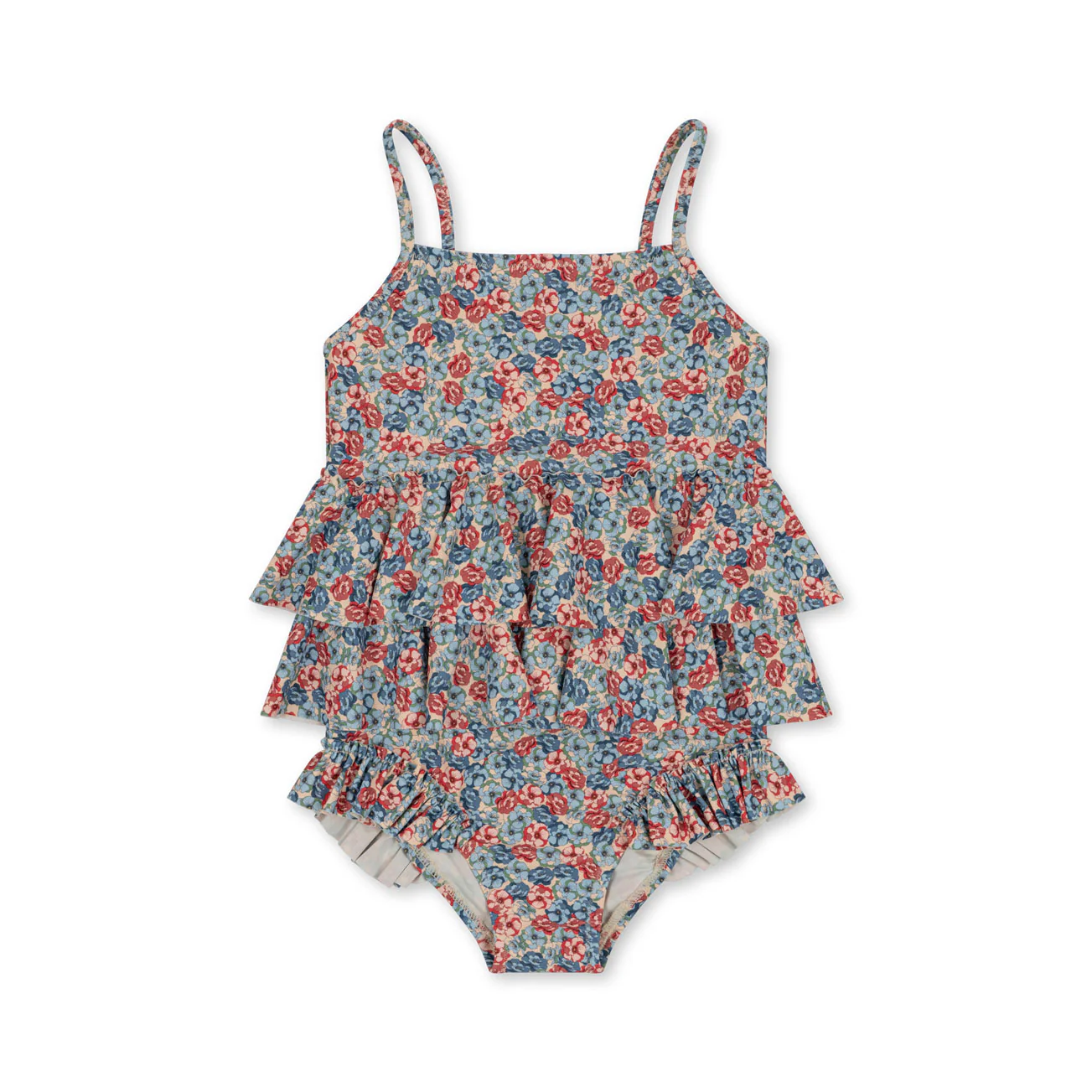 Konges Slojd Rosie Blue Manuca Frill Swimsuit