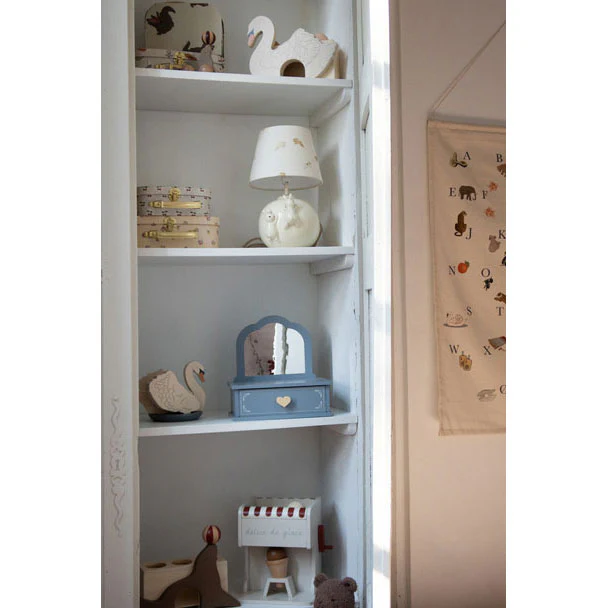 Konges Slojd Sleet Wooden Makeup Mirror With Drawer - Image 2