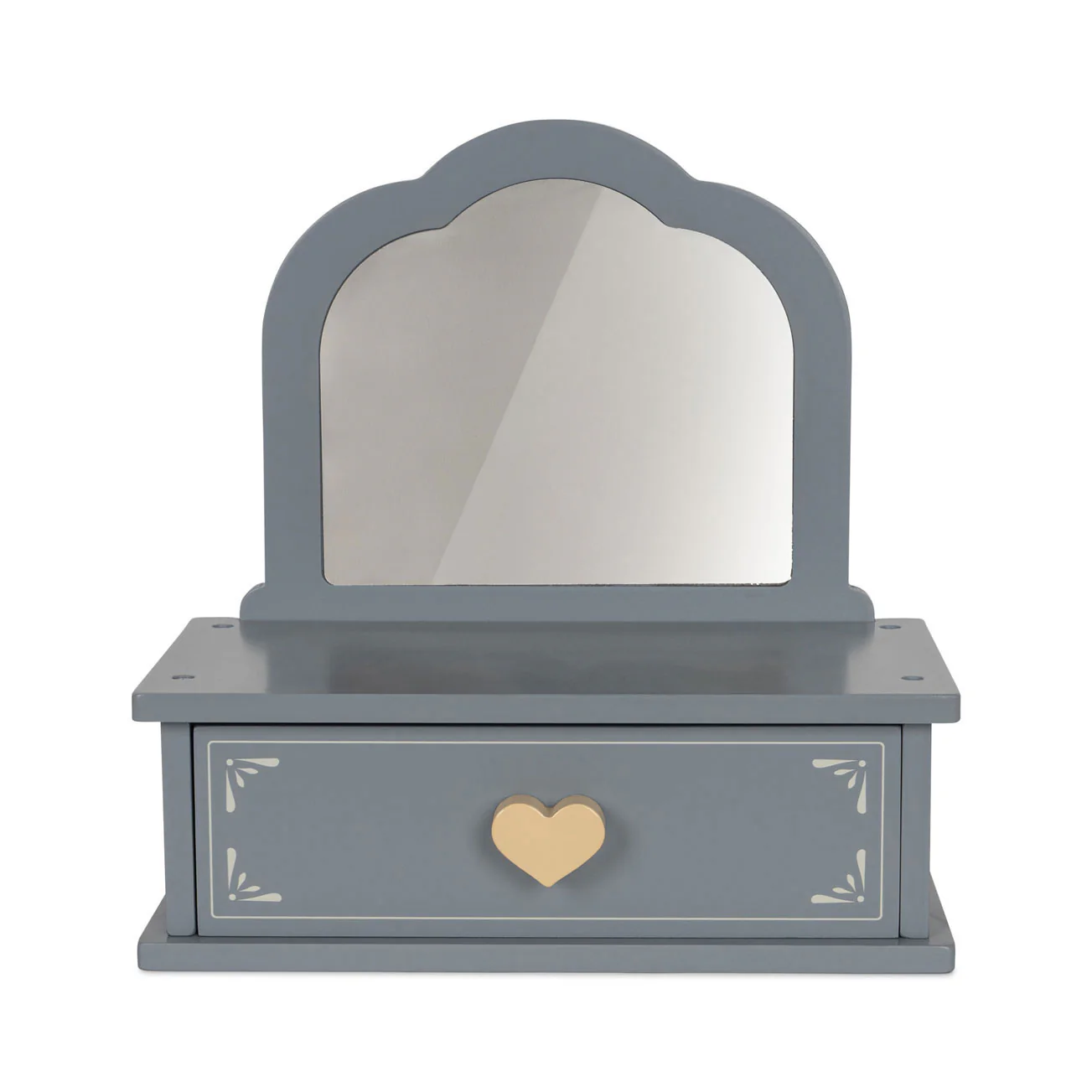 Konges Slojd Sleet Wooden Makeup Mirror With Drawer - Image 4