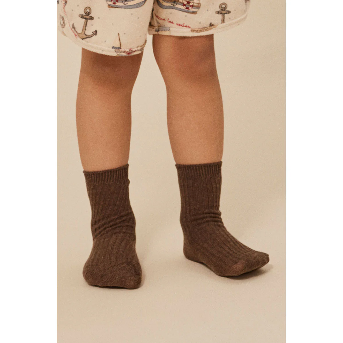 Konges Slojd Soft Grey/Ment/Brown 3 Pack Rib Socks - Image 4