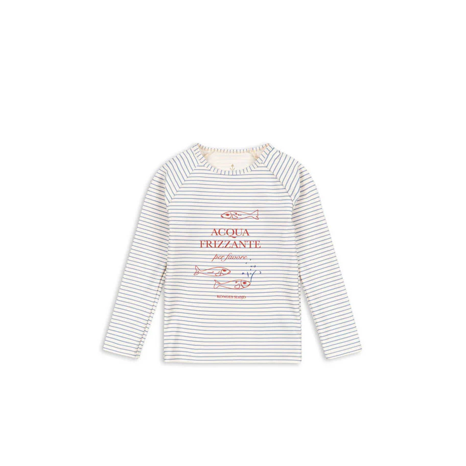 Konges Slojd Stripe Bluie Aster Swim Shirt