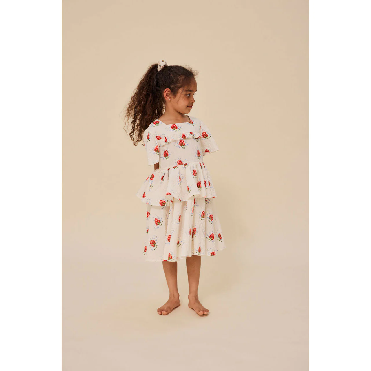 Konges Slojd Vita Rosa Elin Frill Dress - Image 2