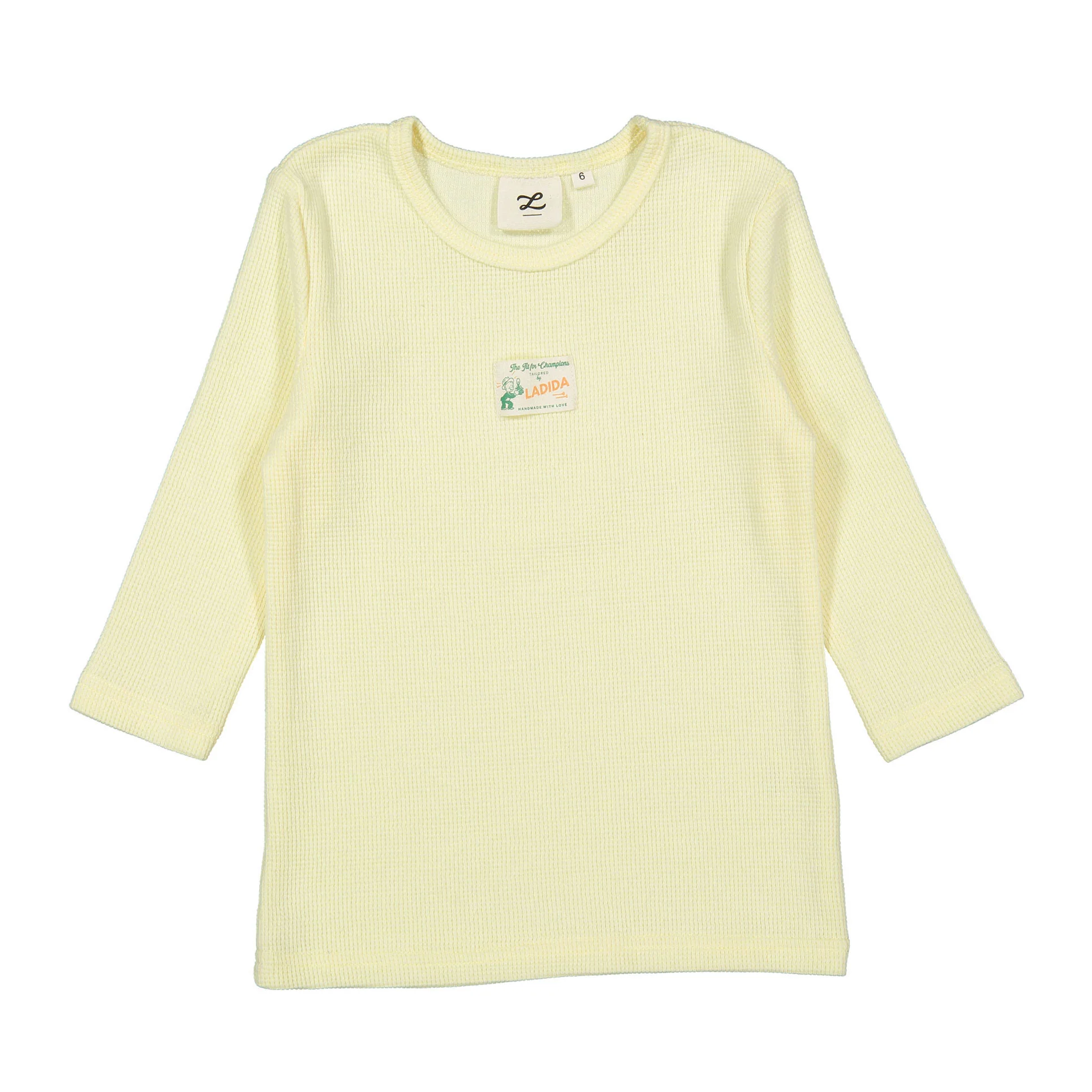 L by Ladida 3/4 Sleeve Waffle Tee