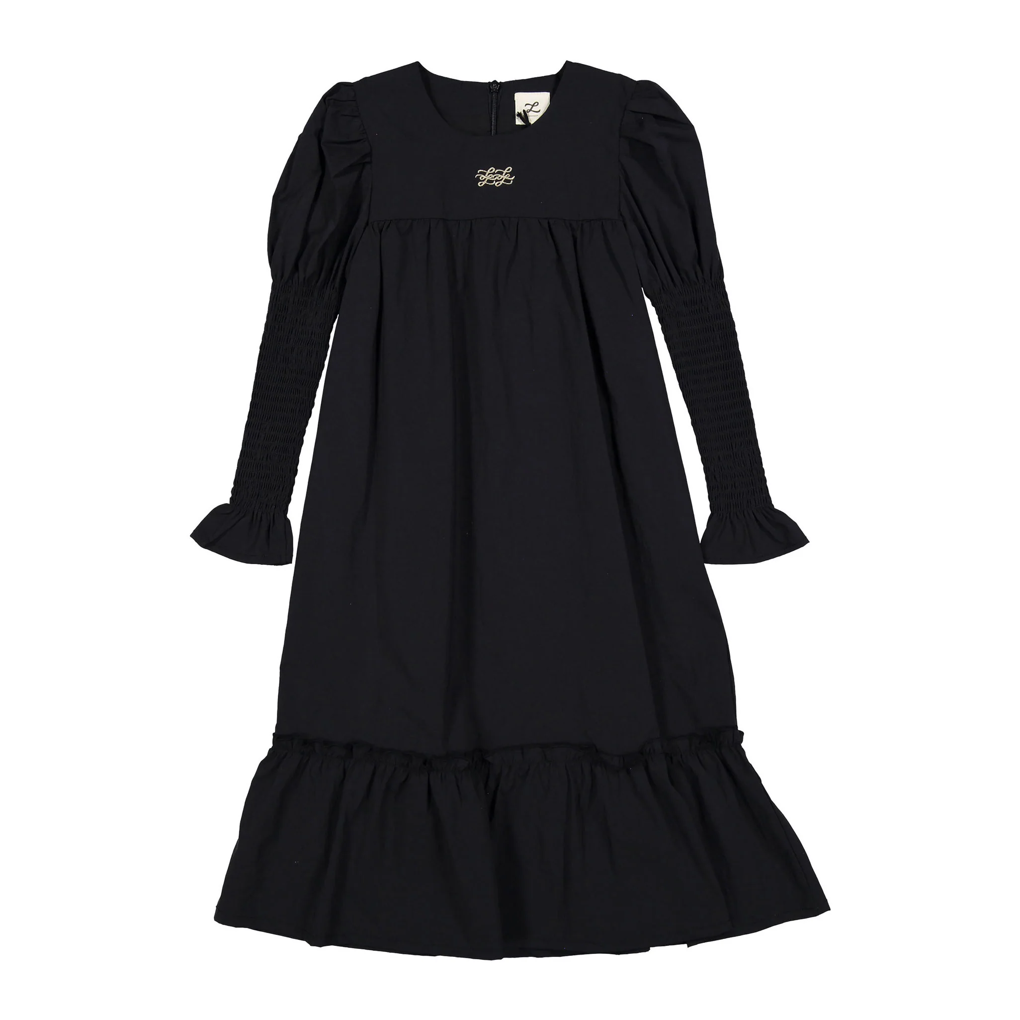 L by Ladida Black Smock Sleeve Robe