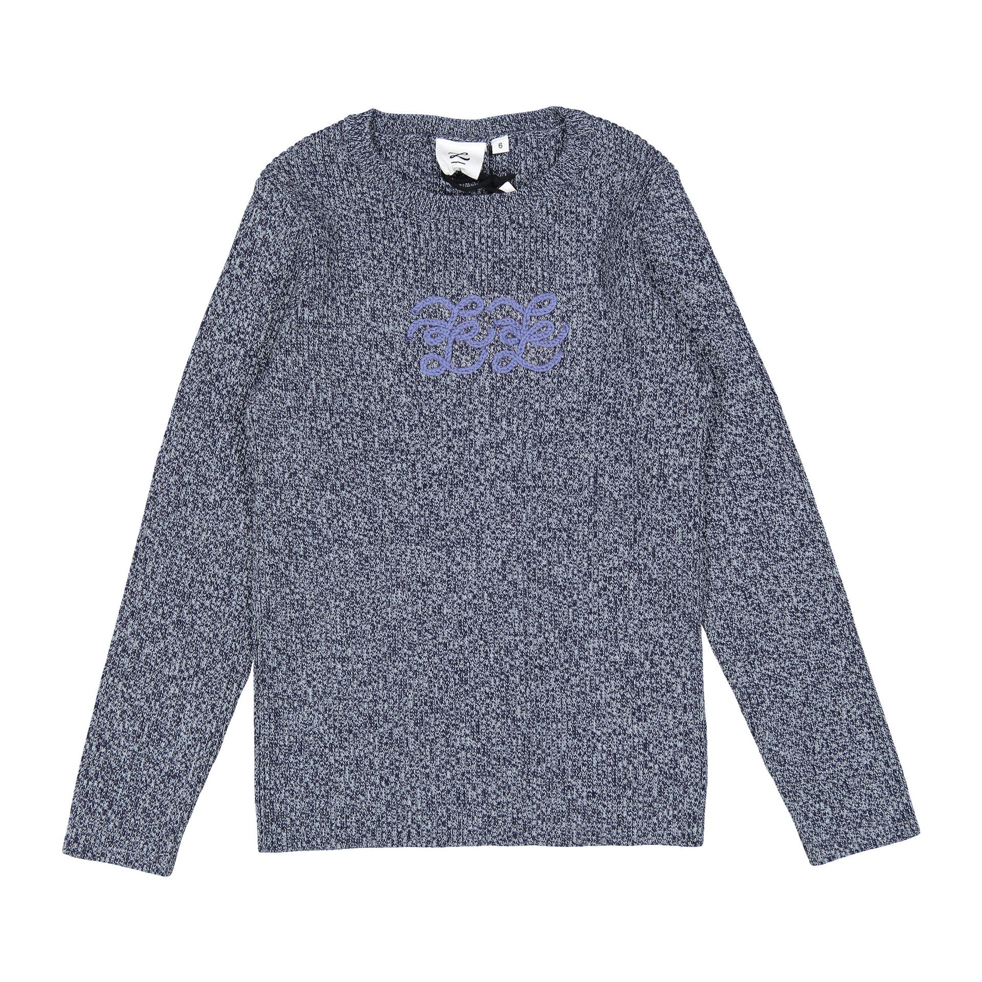 L by Ladida Blue Blend Logo Sweater