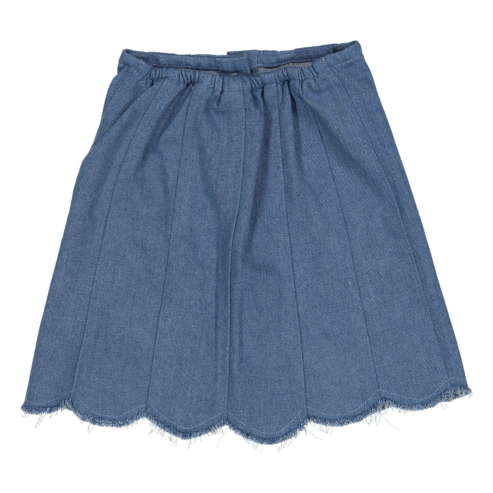 L by Ladida Blue Denim Scalloped Skirt - Image 2