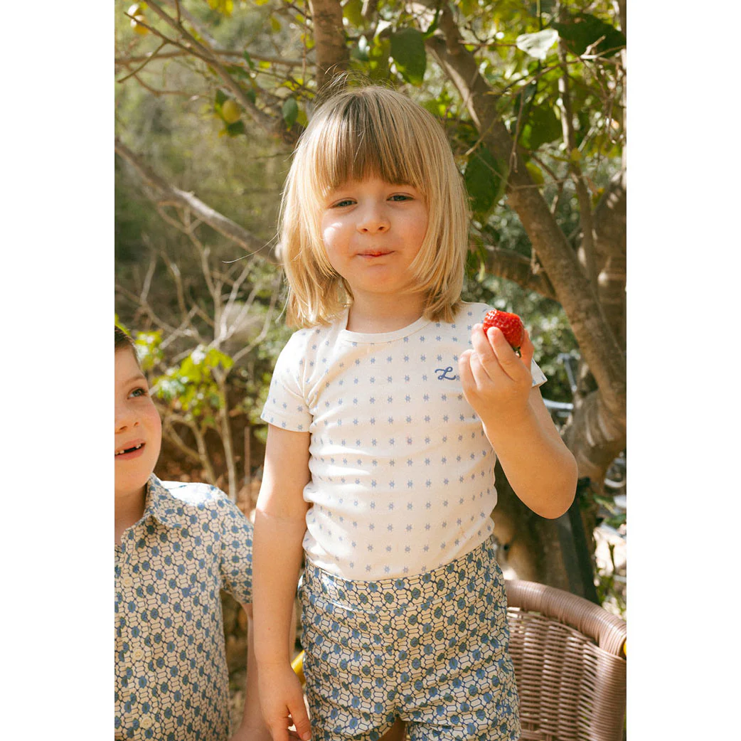 L by Ladida Blue Geo Shorts - Image 2