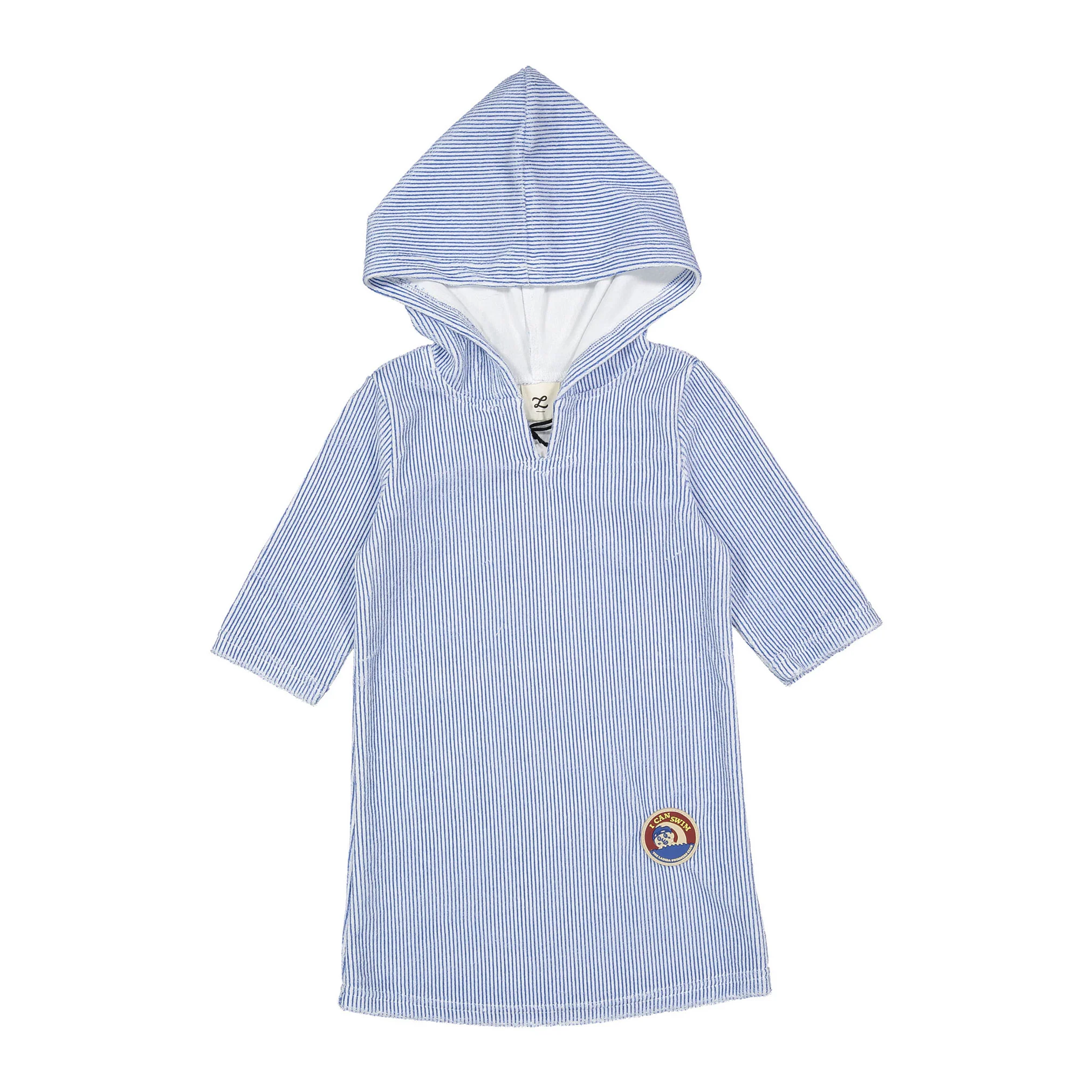 L by Ladida Blue Stripe Hooded Towel
