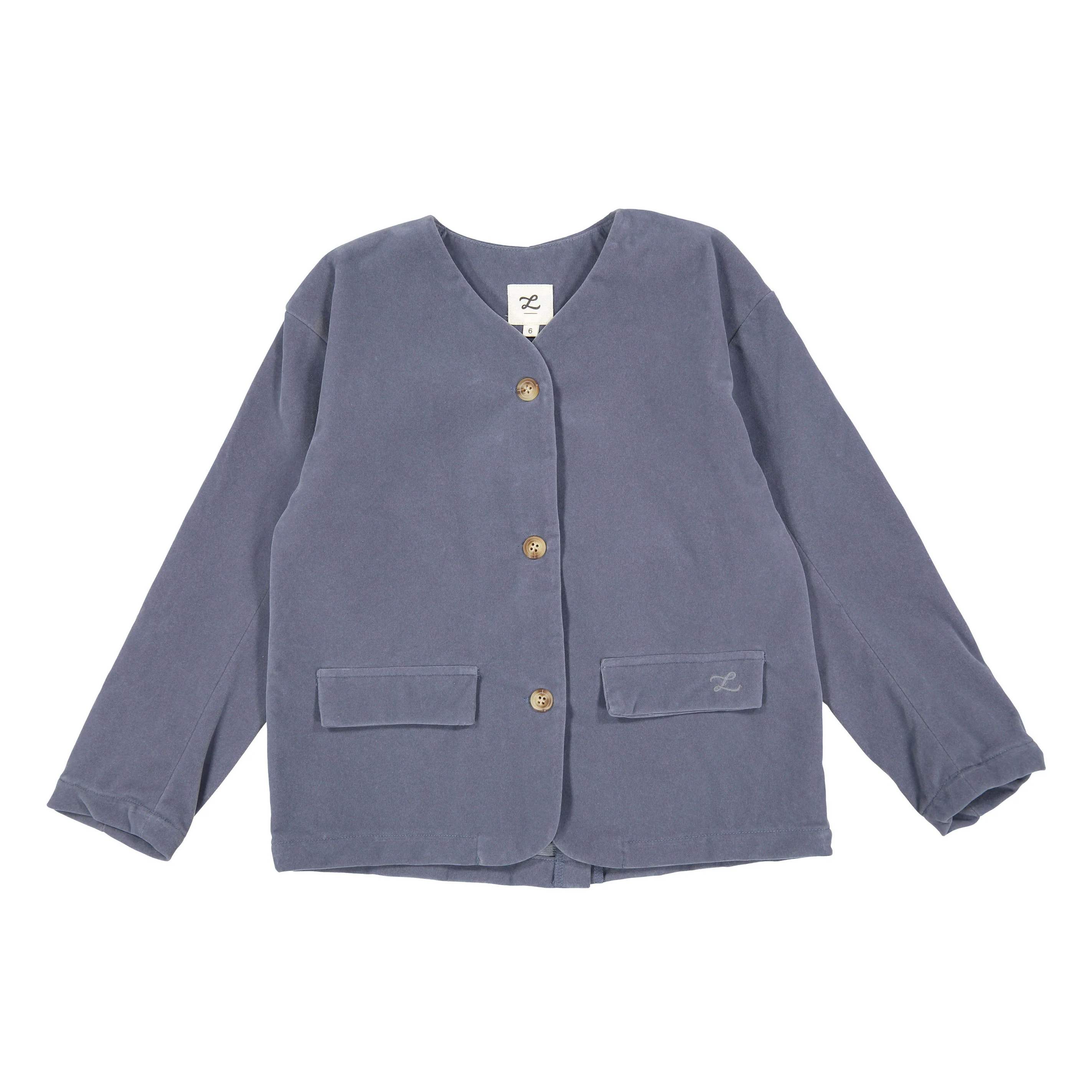 L by Ladida Blue Velvet Blazer