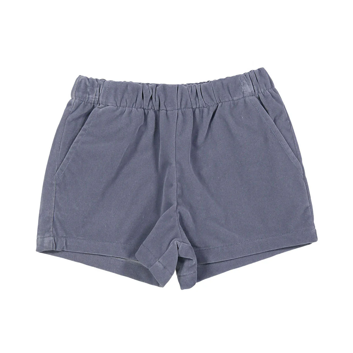 L by Ladida Blue Velvet Shorts