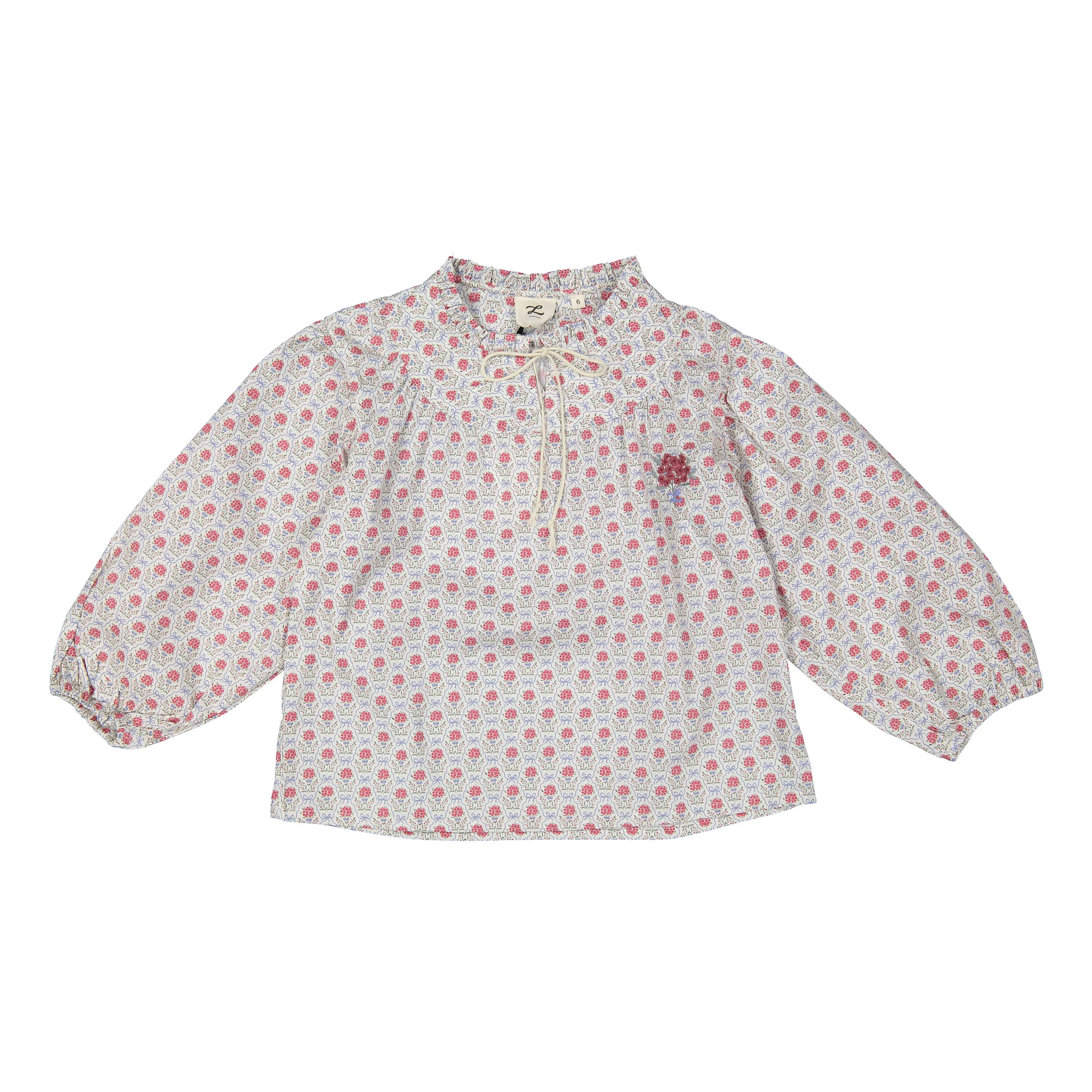 L by Ladida Bouquet Long Sleeve Blouse