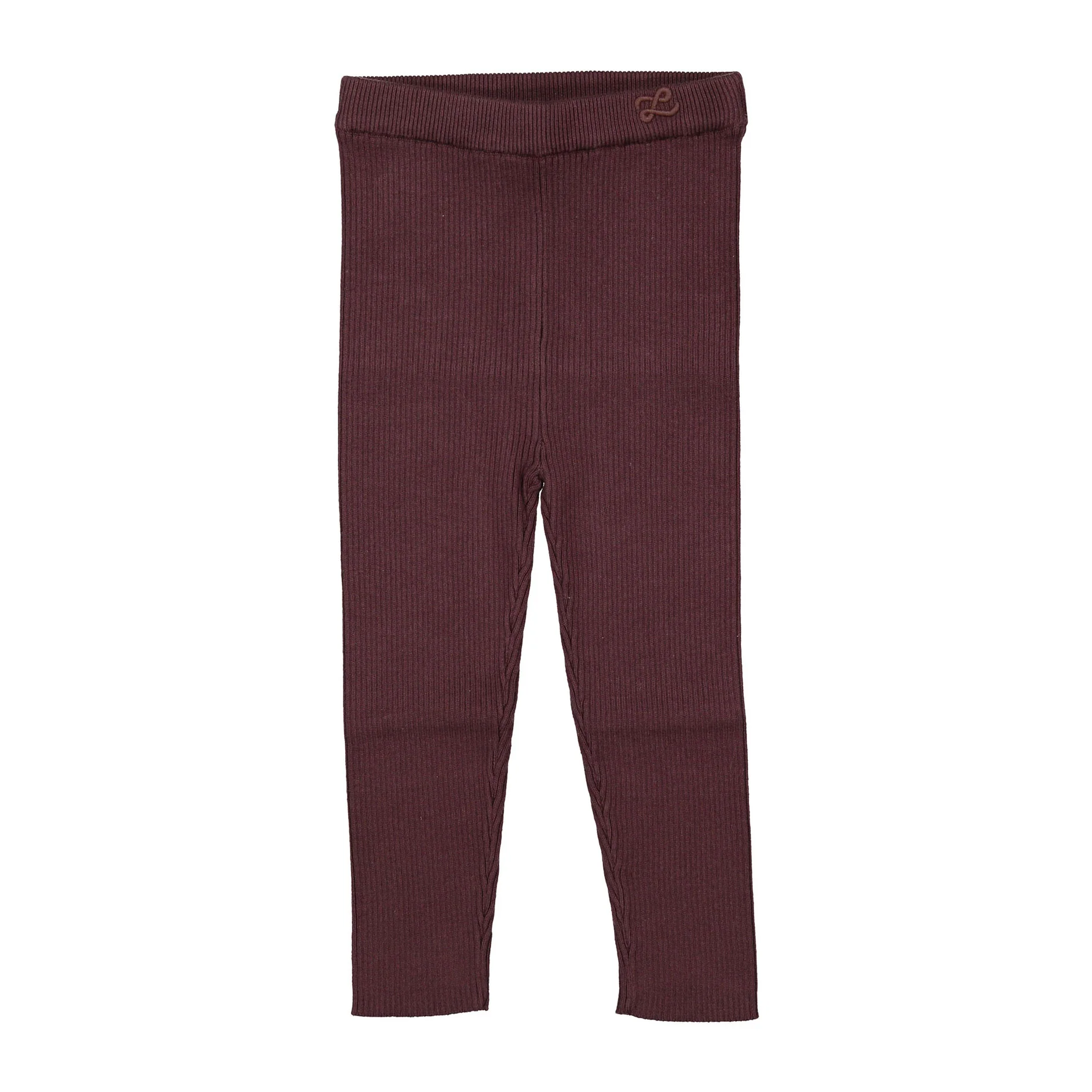 L by Ladida Brown Knit Rib Leggings