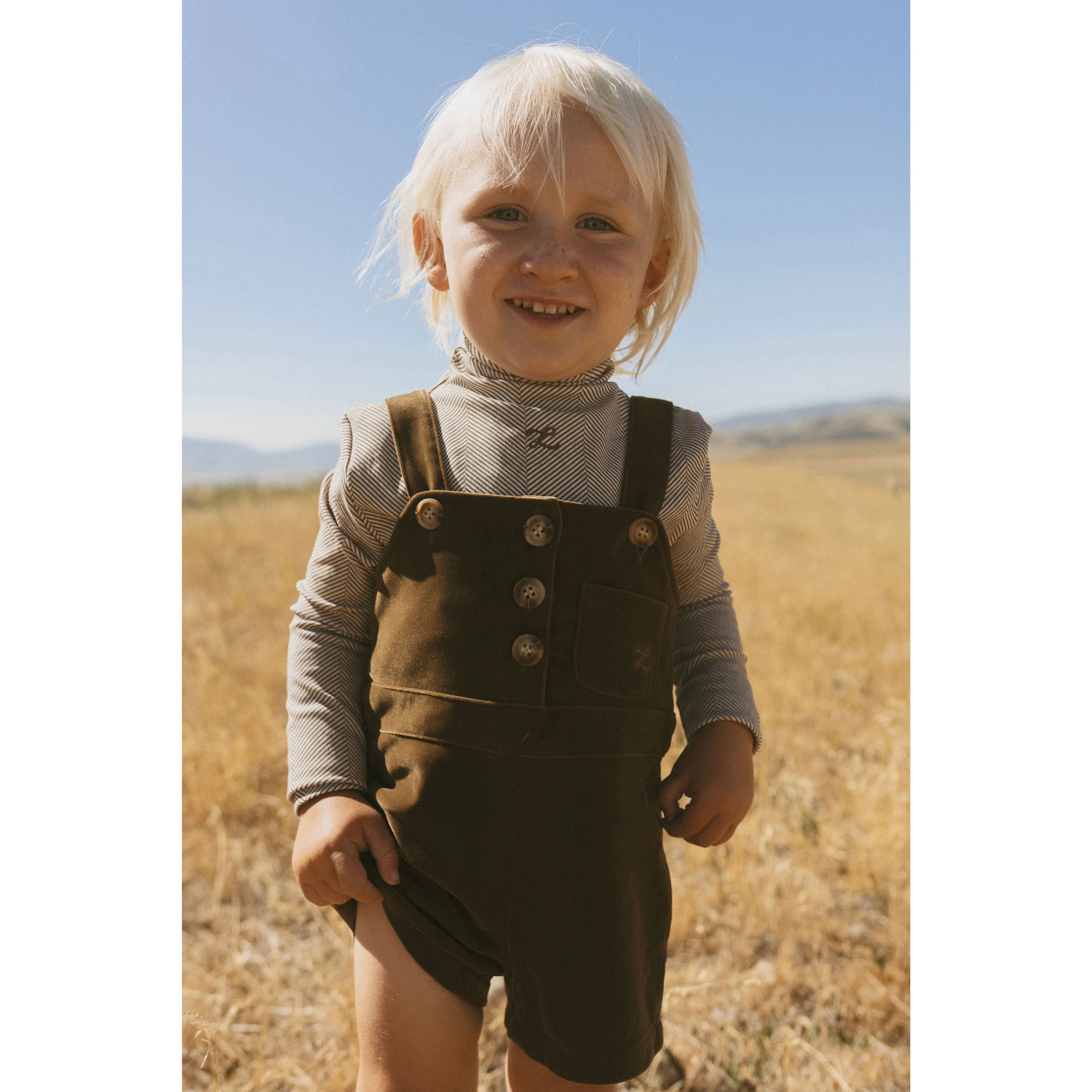 L by Ladida Brown Herringbone Printed Turtleneck - Image 2