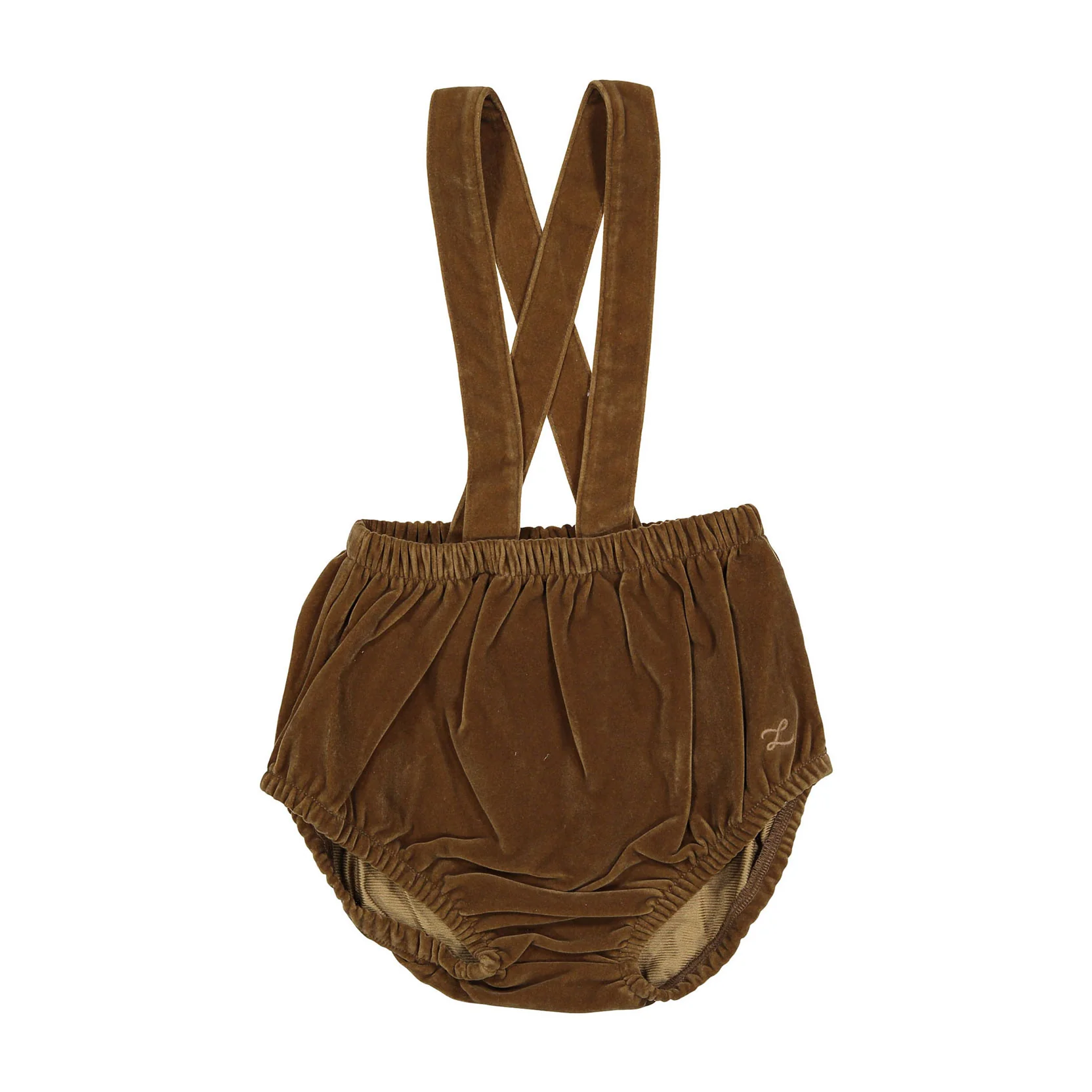 L by Ladida Brown Velvet Suspender Bloomers