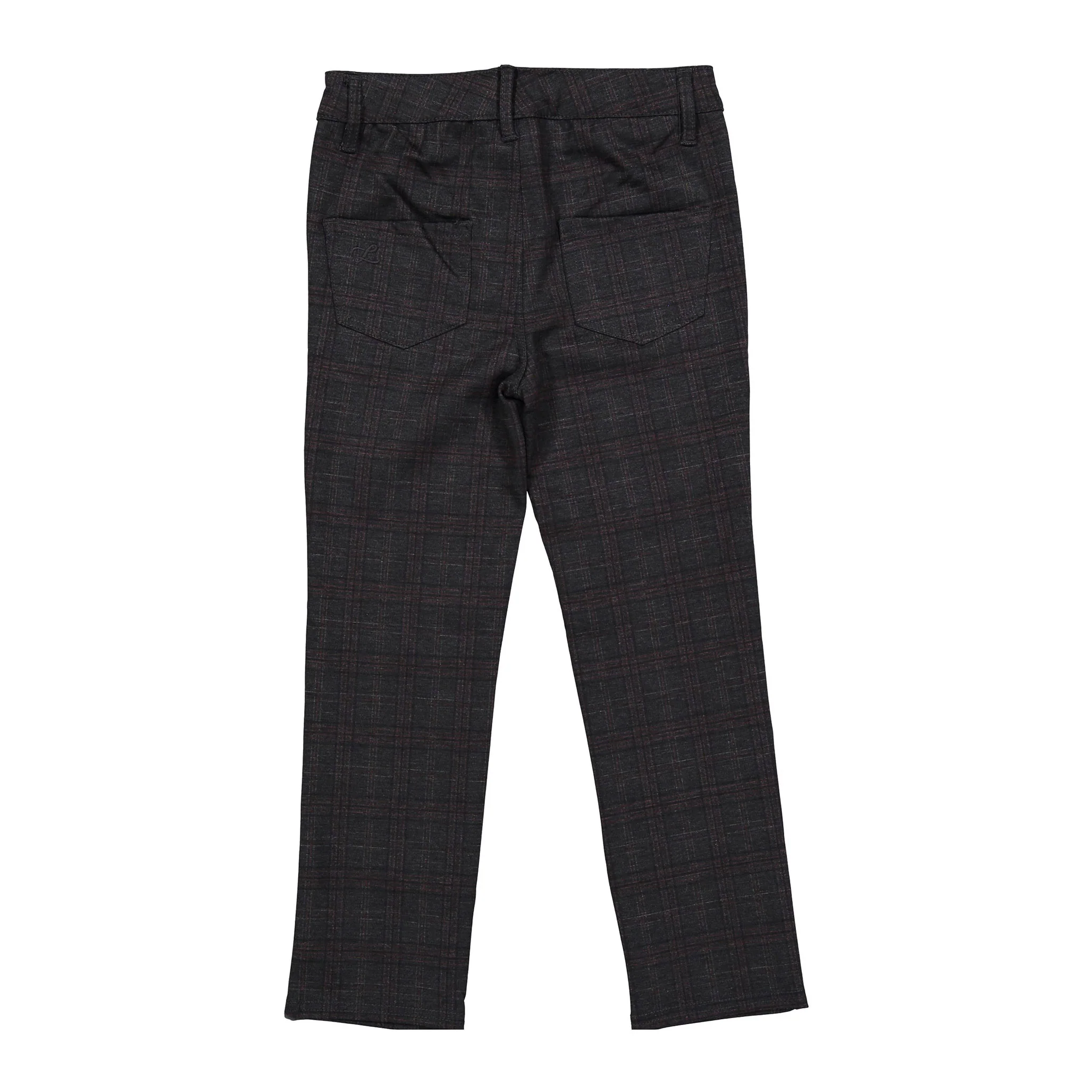 L by Ladida Charcoal Plaid Ponte Pants - Image 3