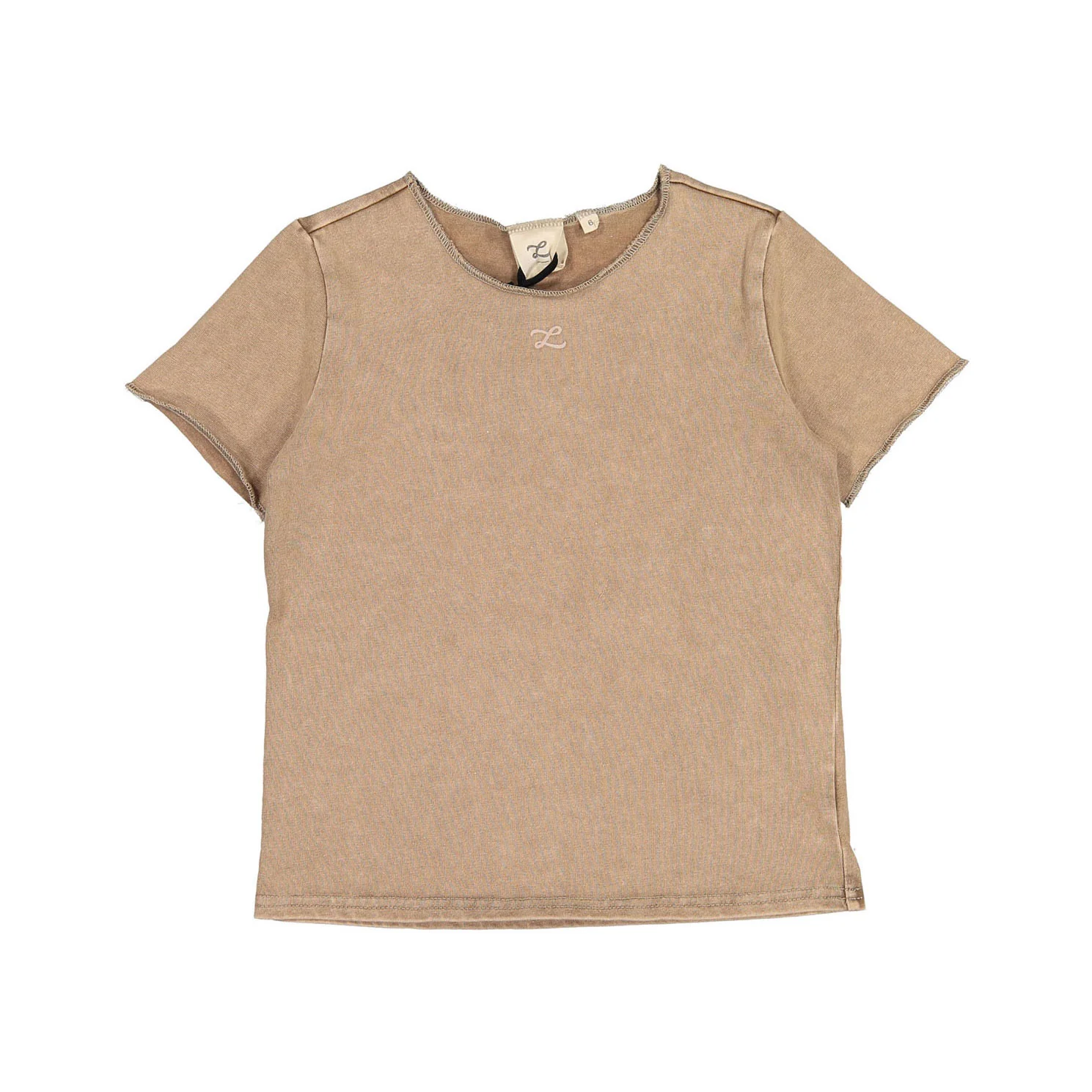 L by Ladida Tan Wash Short Sleeve Tee