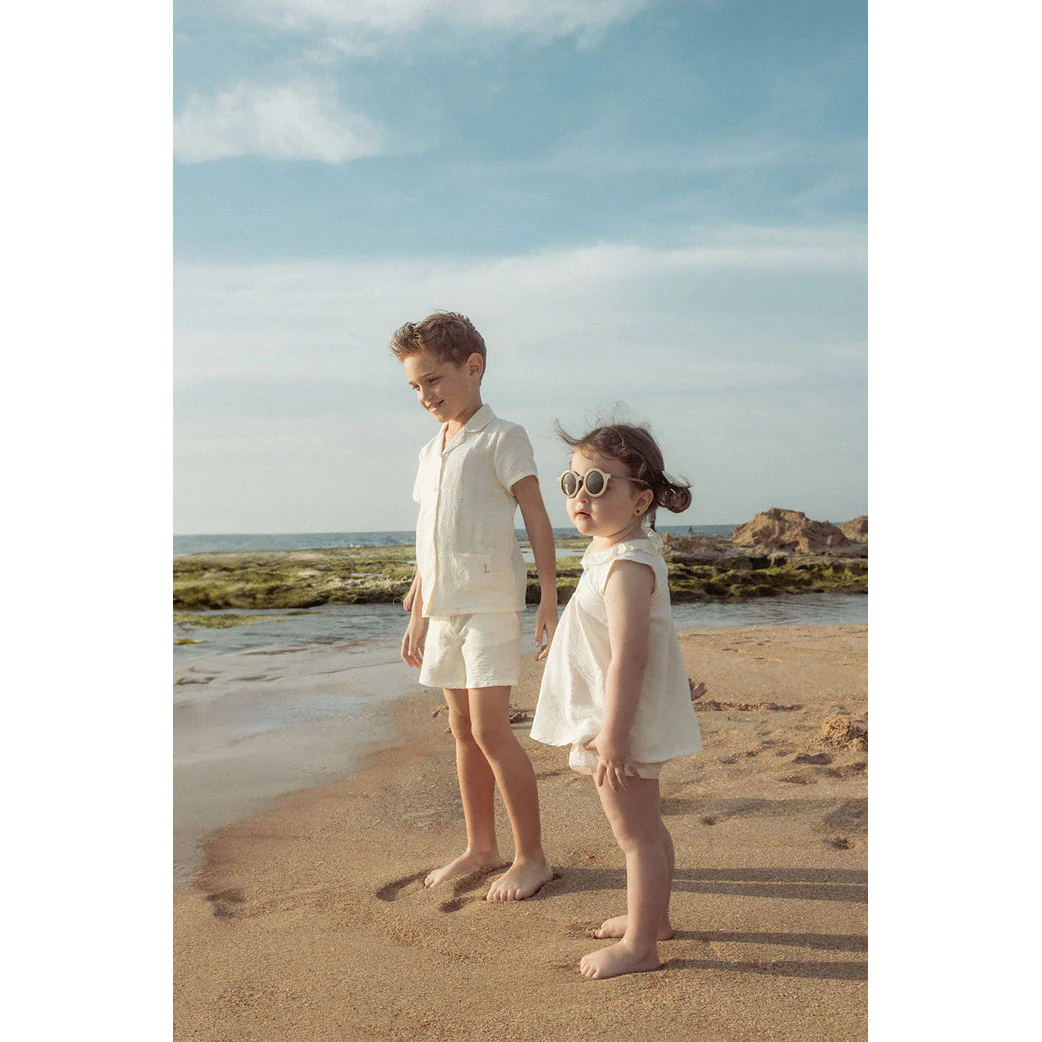 L by Ladida Cream Gauze Shorts - Image 2
