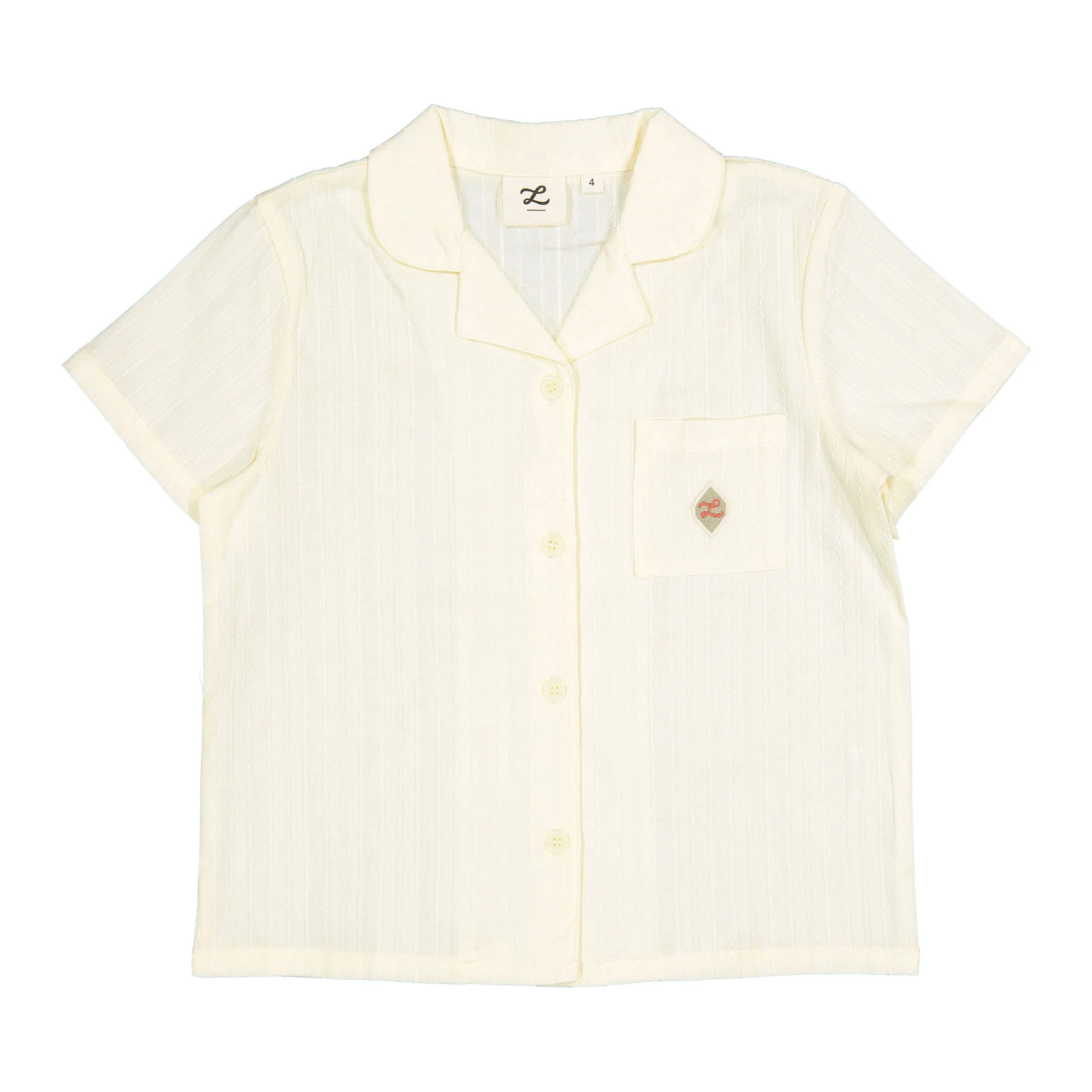 L by Ladida Cream Grandpa Shirt