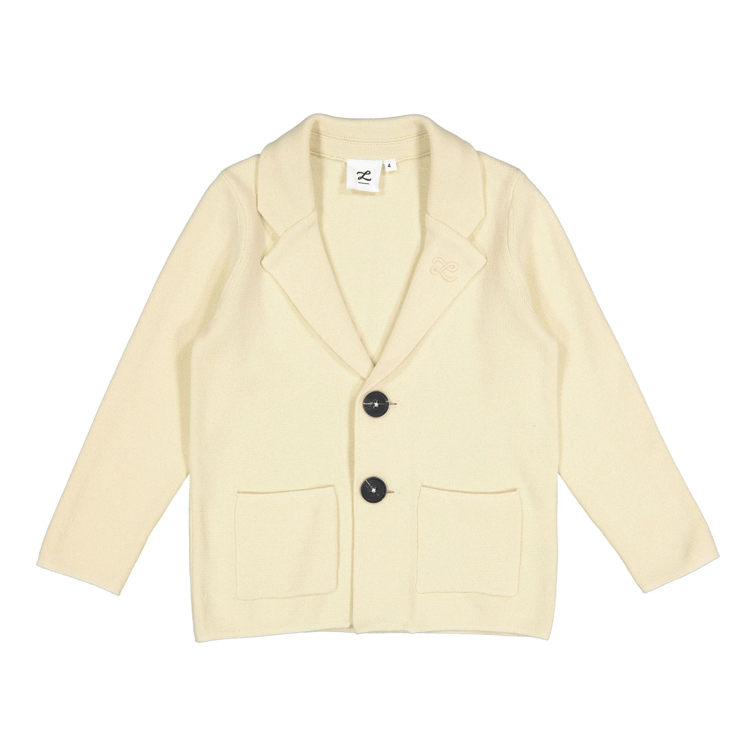 L by Ladida Cream Knit Blazer