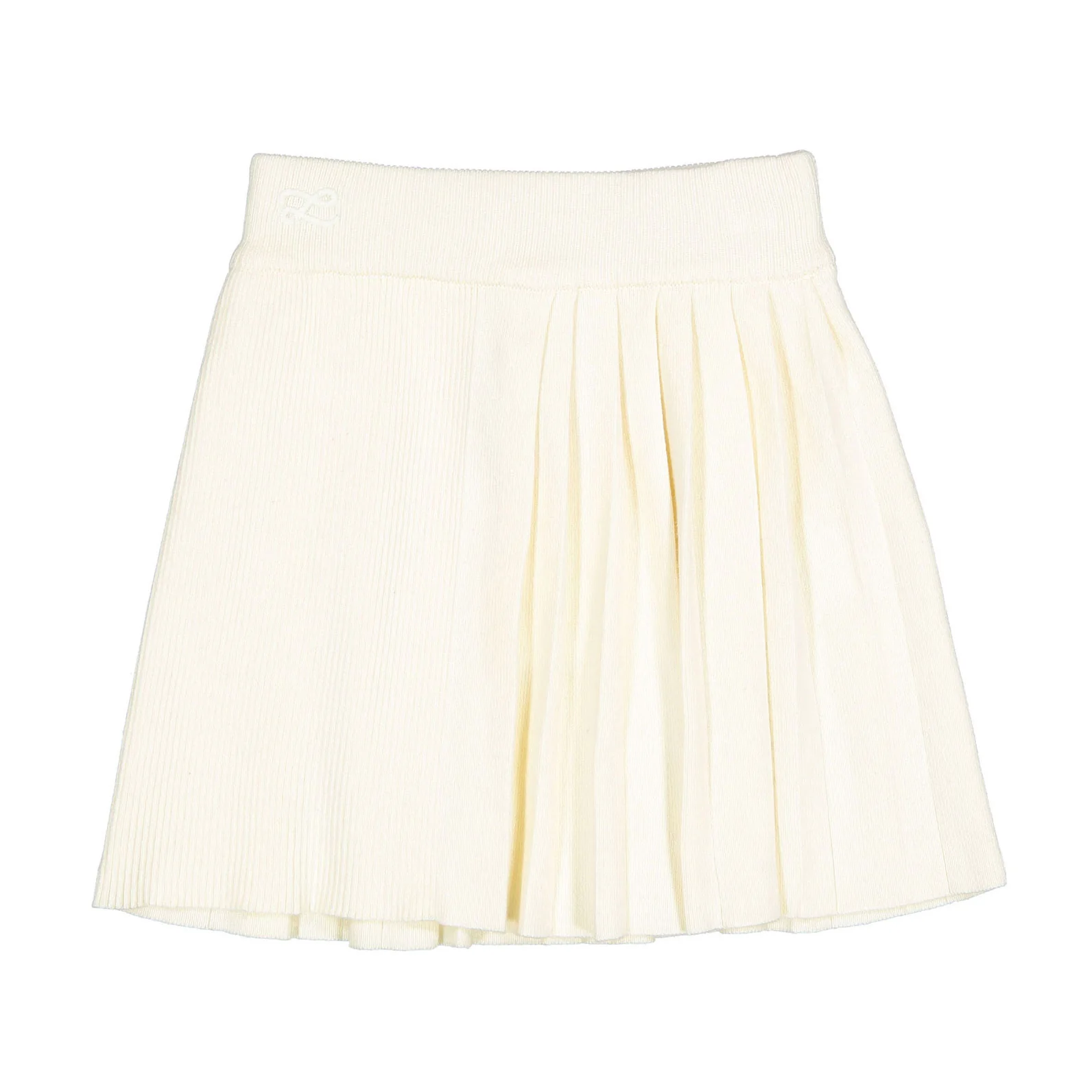 L by Ladida Cream Knit Pleated Skirt
