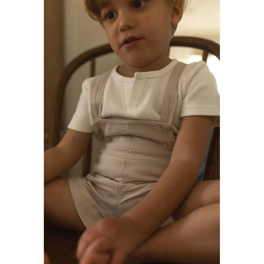 L by Ladida Cream Linen Romper - Image 4