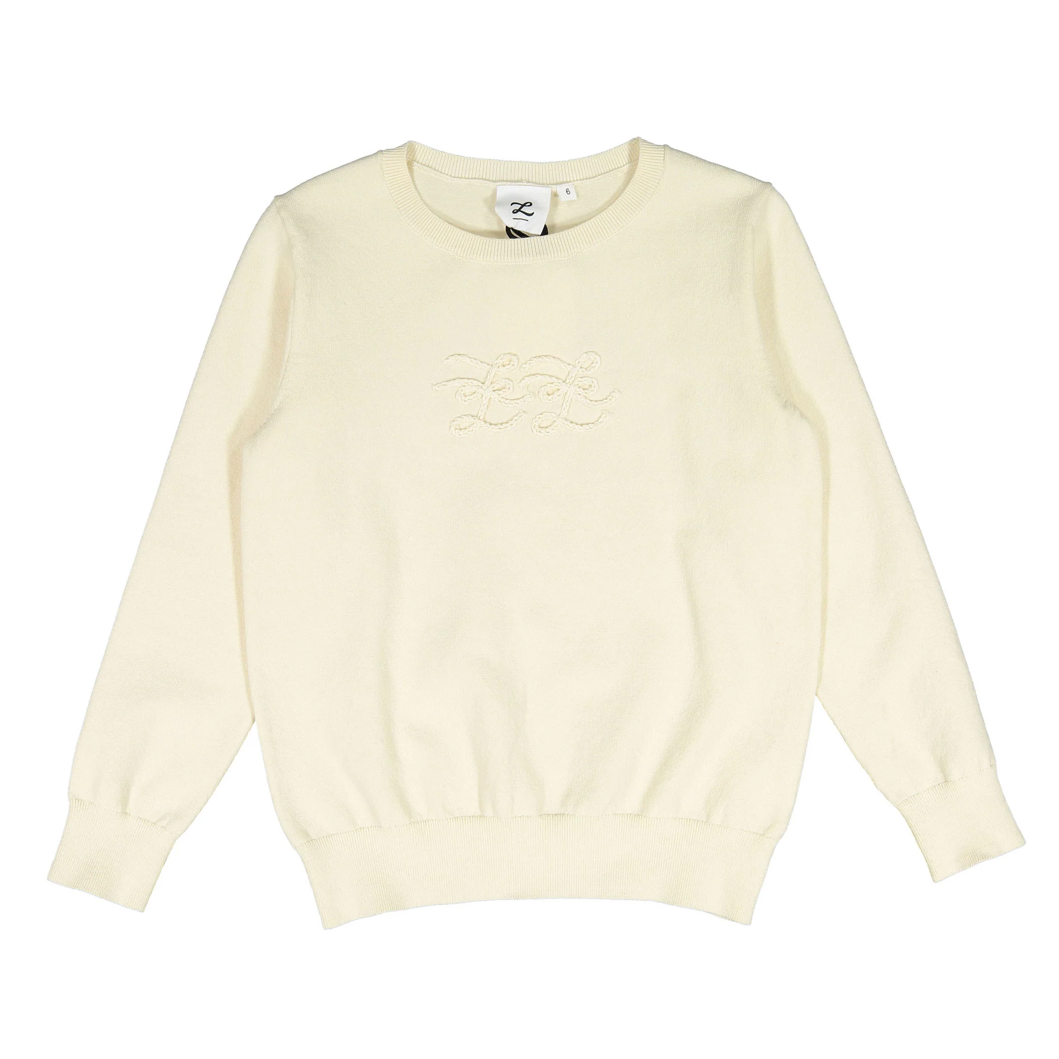 L by Ladida Cream Long Sleeve Sweater