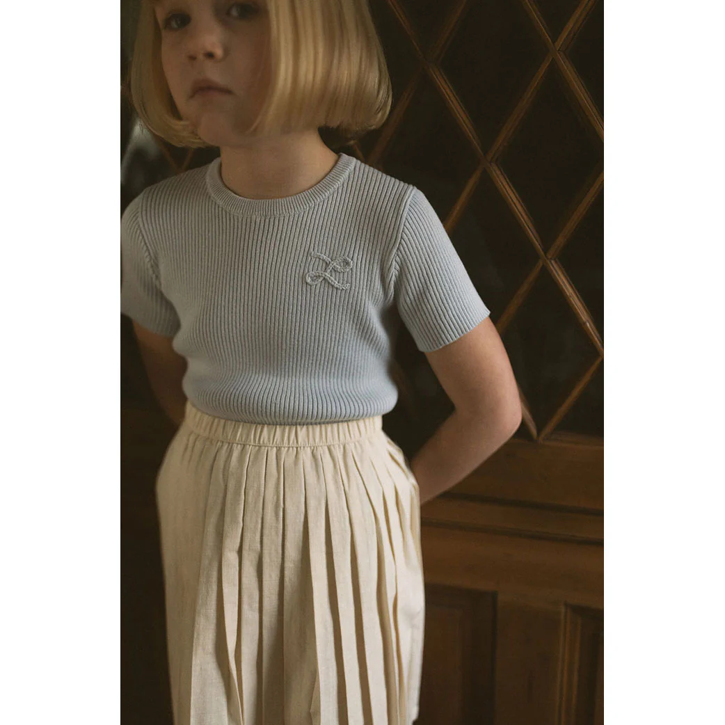 L by Ladida Cream Pleated Skirt - Image 5