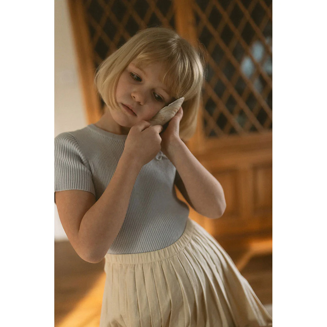 L by Ladida Cream Pleated Skirt - Image 6