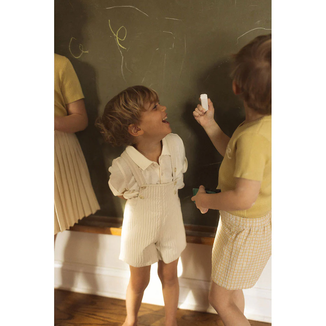 L by Ladida Cream Rib Quilt Romper - Image 6