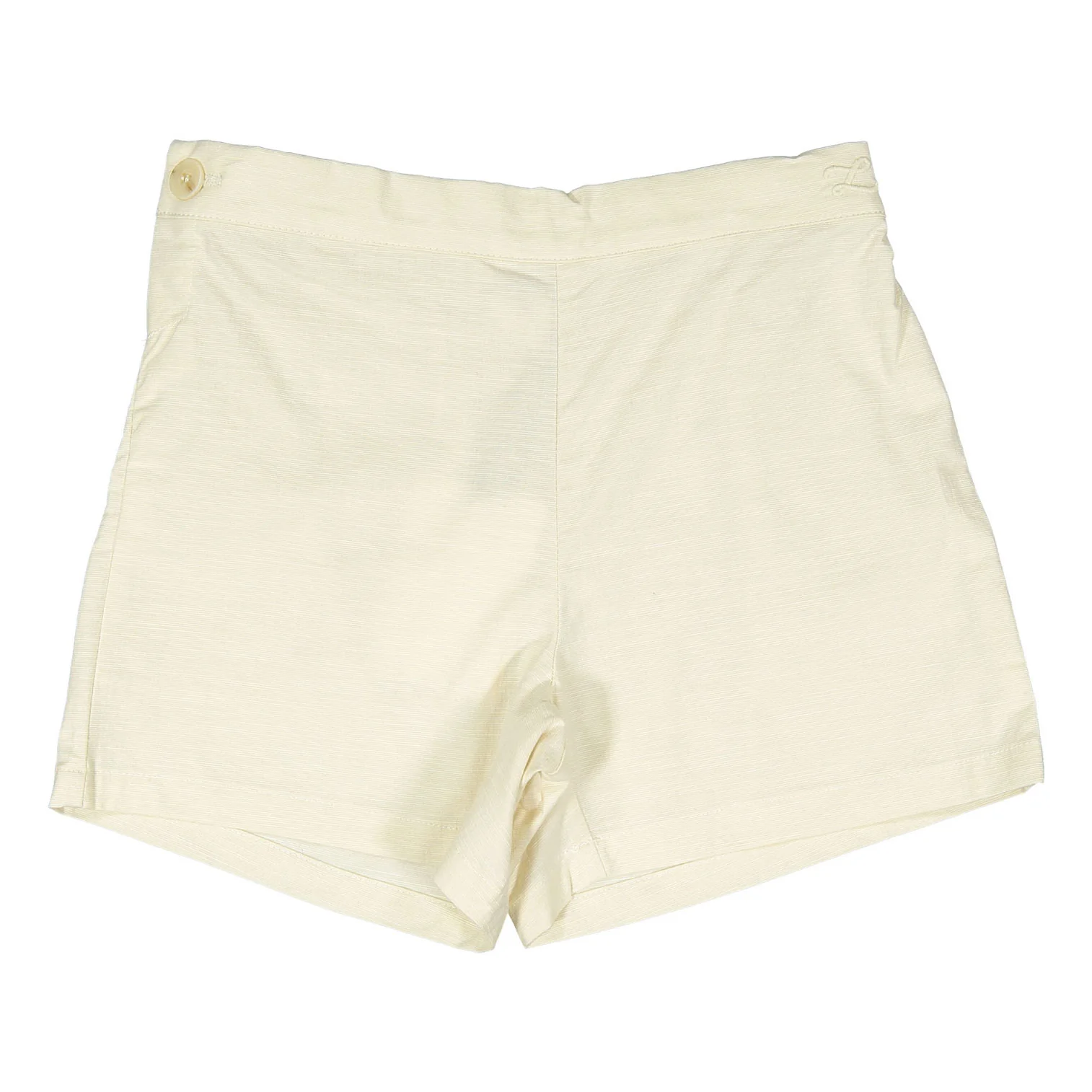 L by Ladida Cream Side Button Shorts