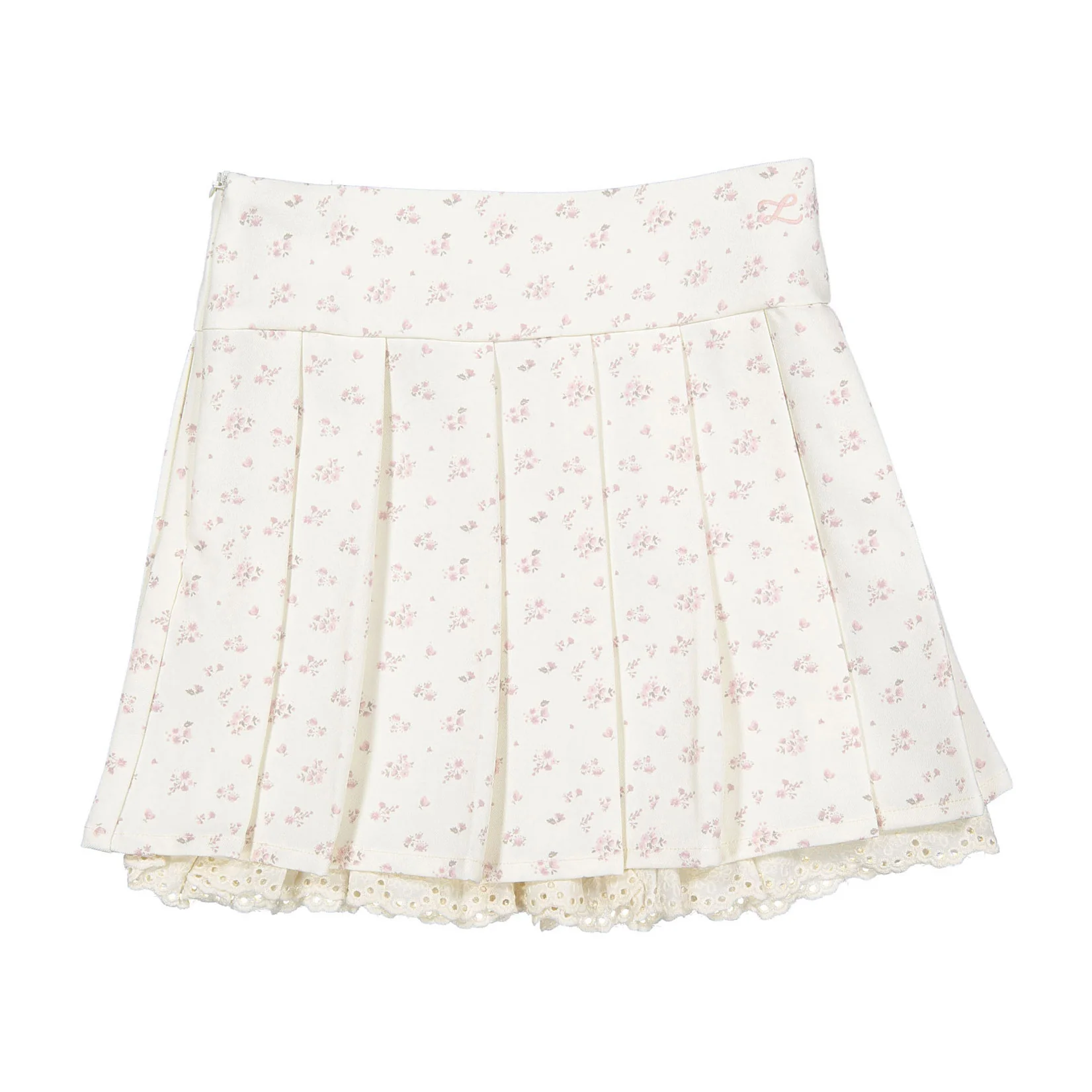 L by Ladida Cream Tiny Bud Skirt