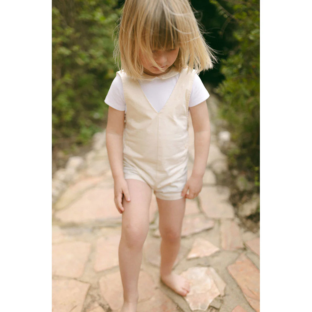 L by Ladida Cream V Button Romper - Image 3