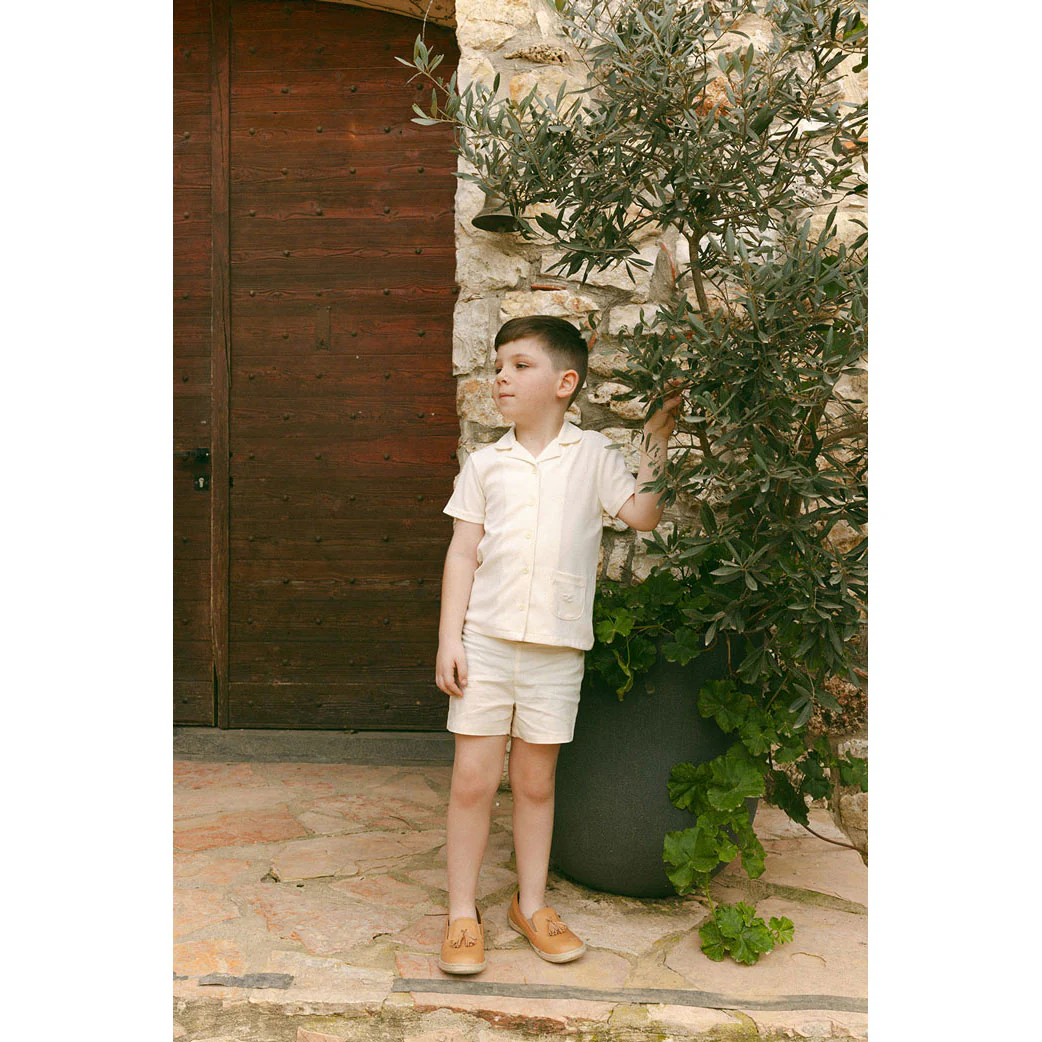 L by Ladida Cream Waffle Grandpa Shirt - Image 2