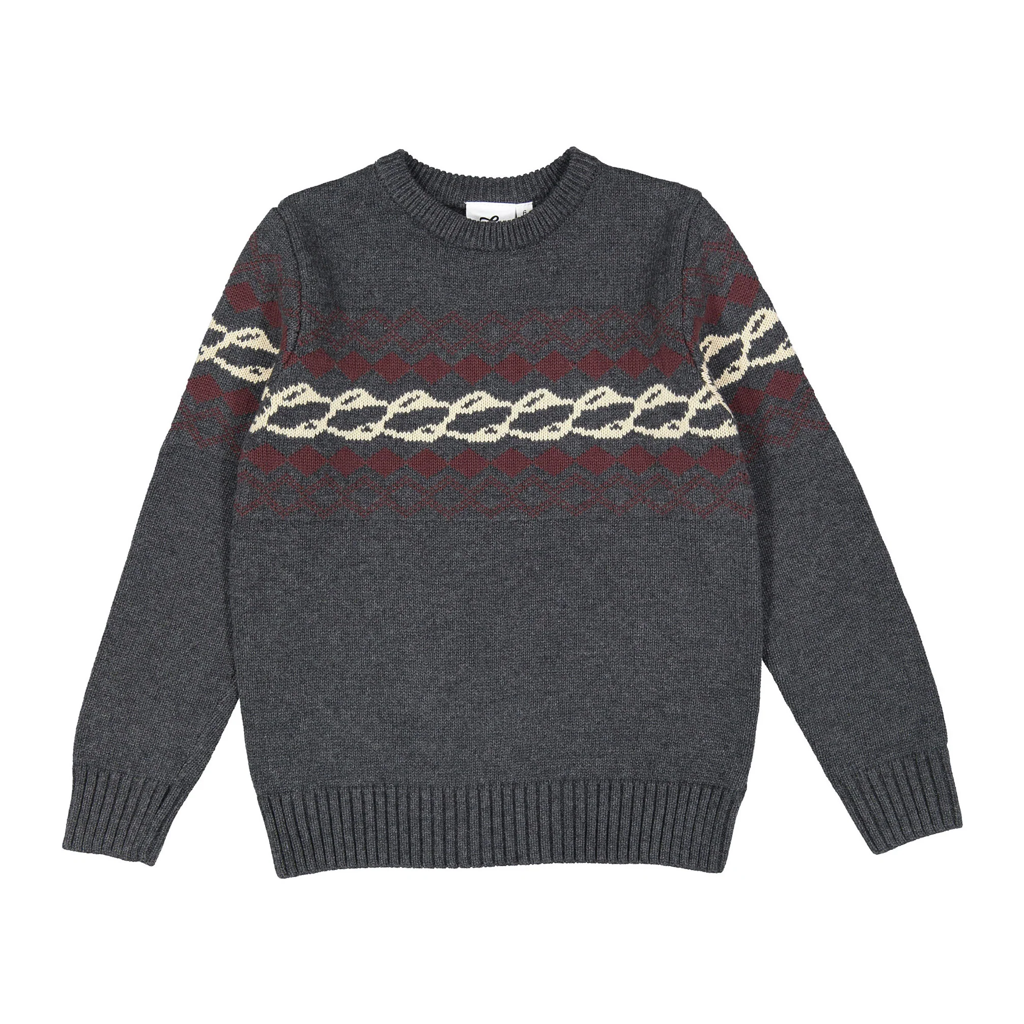 L by Ladida Dark Grey Jacquard Sweater