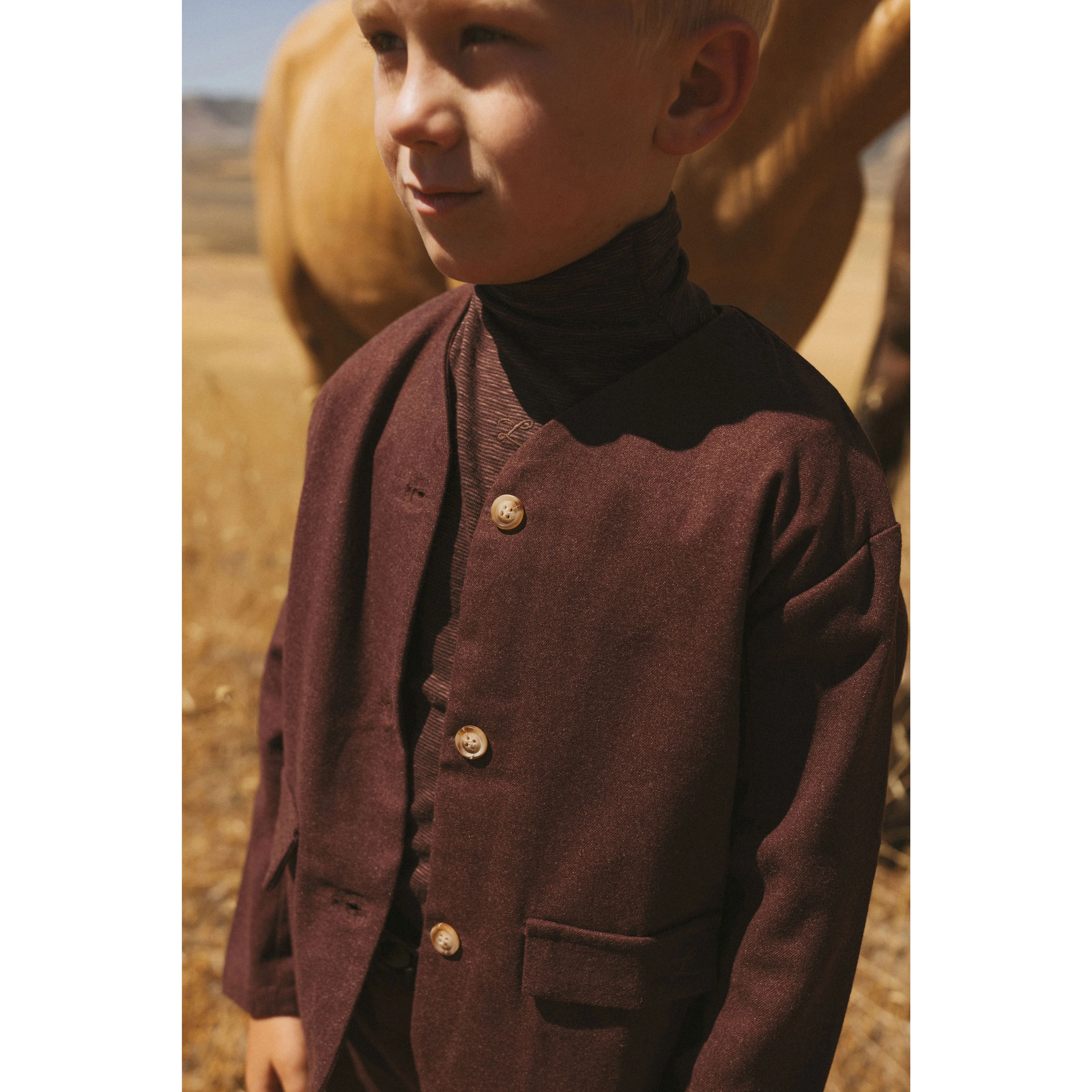 L by Ladida Eggplant Wool Blazer - Image 3